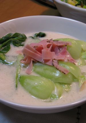 チンゲン菜のクリーム煮-レシピのメイン写真