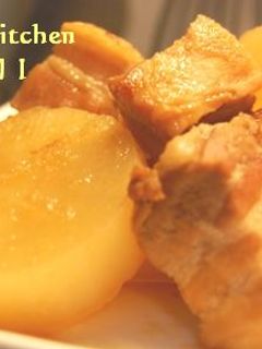 豚バラ肉とお大根の甘辛煮♪スープもね☆-レシピのメイン写真