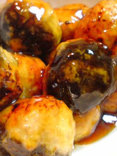 鶏しいたけ団子〜甘酢あん-レシピのメイン写真