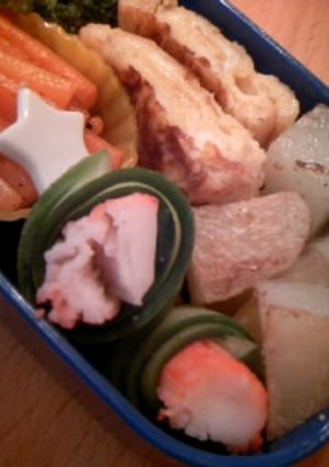 かにかまときゅうりの巻き巻き（お弁当)-レシピのメイン写真