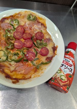 ライスペーパーピザ-レシピのメイン写真