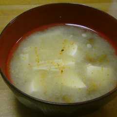 รูปของ 七味入り味噌汁