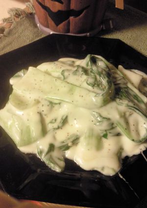 チンゲン菜のクリームチーズ煮-レシピのメイン写真