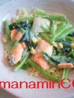鉄分たっぷりクリームパスタ-レシピのメイン写真