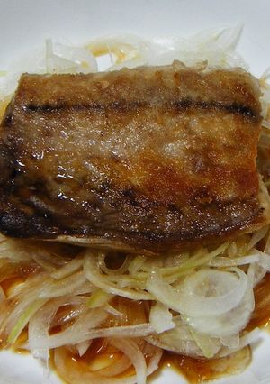 さばと玉ねぎの酢醤油かけ-レシピのメイン写真