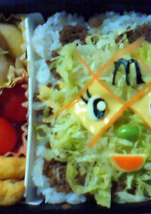 キャラ弁☆タコライス弁当-レシピのメイン写真