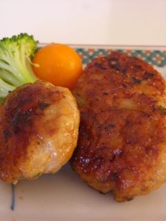 お弁当にぴったりの鶏つくねハンバーグ-レシピのメイン写真