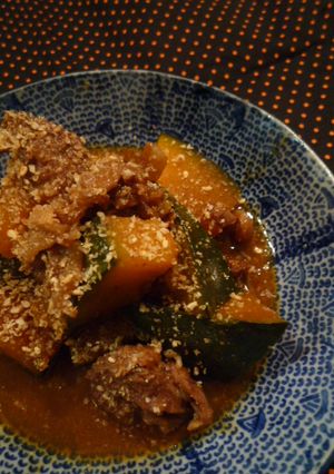 ごま味噌かぼちゃ-レシピのメイン写真