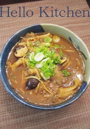 きのこカレーそば-レシピのメイン写真