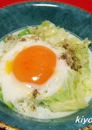 キャベツと卵のココット-レシピのメイン写真
