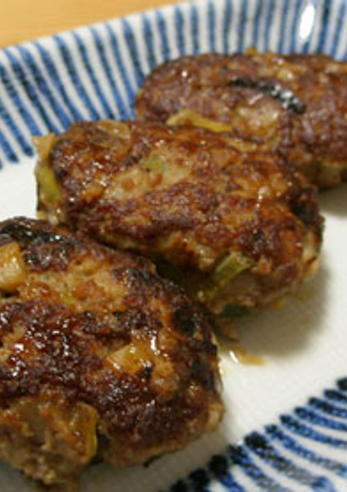 ネギれんこんバーグ　お弁当のおかず-レシピのメイン写真