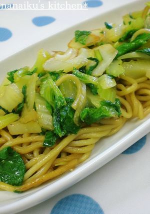 セロリのにんにくバター醤油焼きそば-レシピのメイン写真