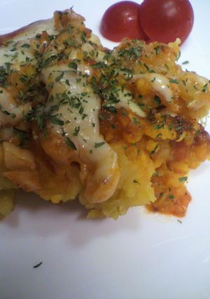 秋の味覚集合★さつま芋のきのこソースかけ-レシピのメイン写真