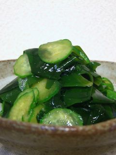 ♪きゅうりワカメの酢の物♪-レシピのメイン写真