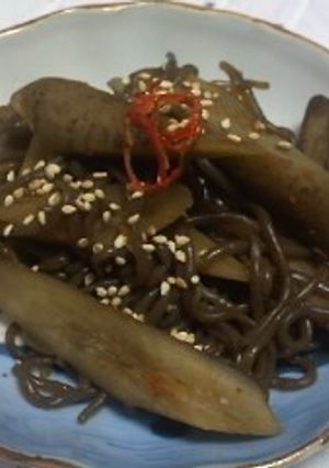 お母さんの味＊ごぼうとこんにゃくの煮物-レシピのメイン写真