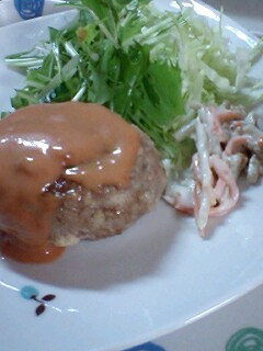 ふんわり酒蒸しハンバーグ-レシピのメイン写真