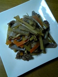 おふくろの味♪ 肉ごぼう炒め煮-レシピのメイン写真