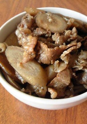 シンプルな甘辛肉ごぼう-レシピのメイン写真