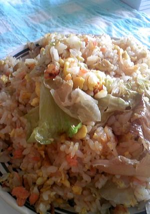 レタスとサケマヨの炒飯-レシピのメイン写真