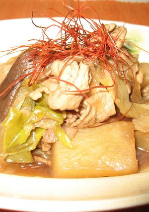 ★聖護院大根と豚肉の煮物★-レシピのメイン写真