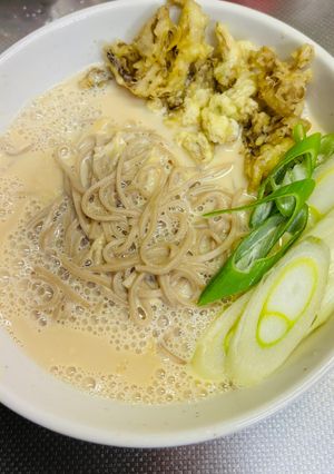 舞茸天ぷらの濃厚豆乳そば-レシピのメイン写真
