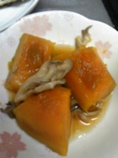 舞茸入りのかぼちゃ煮-レシピのメイン写真