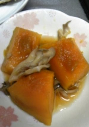 舞茸入りのかぼちゃ煮-レシピのメイン写真