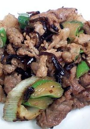味付けは塩昆布にお任せ 牛肉ネギソテー-レシピのメイン写真