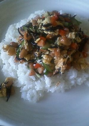 ハンパな残り野菜たっぷりの納豆ごはん-レシピのメイン写真