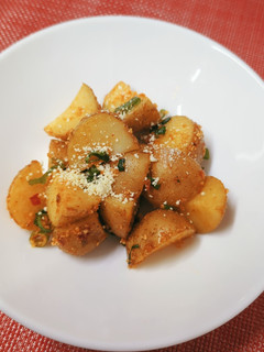 レンジで簡単☆豆板醤ねぎチーズポテト-レシピのメイン写真