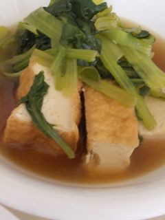簡単☆小松菜と厚揚げの煮物-レシピのメイン写真
