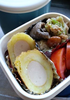 お弁当に☆ジャガ餅にソーセージ♪-レシピのメイン写真