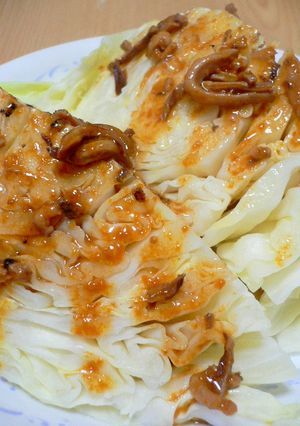 キャベツの塩辛バターソース-レシピのメイン写真