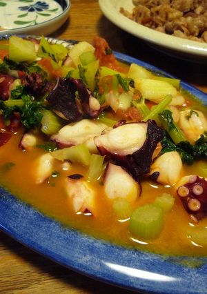 タコとセロリのオリーブオイル煮-レシピのメイン写真