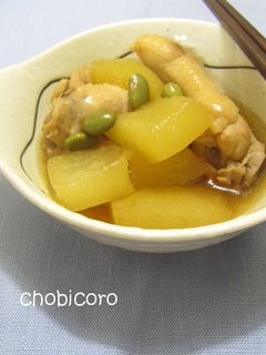 冬瓜と鶏手羽元の煮物-レシピのメイン写真
