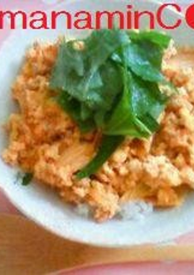 包丁いらず★和風な豆腐キムチそぼろ丼-レシピのメイン写真