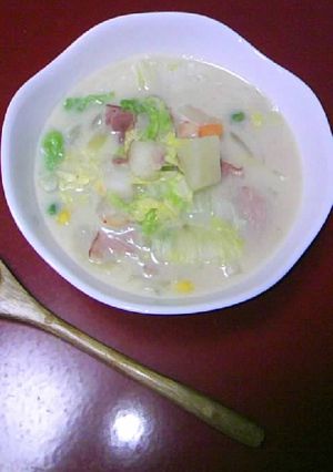 豆乳クラムチャウダー-レシピのメイン写真