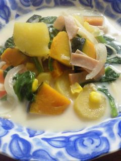 具だくさん!豆乳スープ♪-レシピのメイン写真
