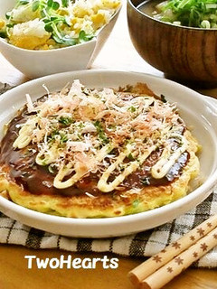 市販のお好み焼き粉で❤フワフワお好み焼き-レシピのメイン写真