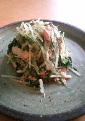 水菜とツナのナムル風-レシピのメイン写真