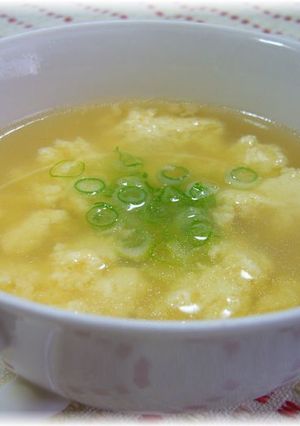 あっという間♪卵&お豆腐のふんわりスープ-レシピのメイン写真