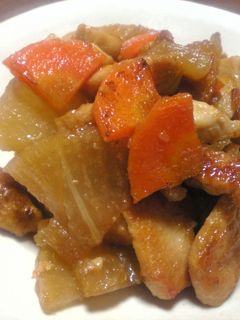 とり肉と大根の炒め煮-レシピのメイン写真