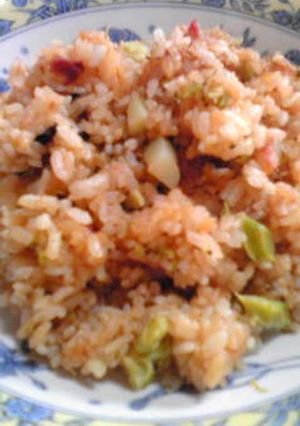 簡単♪梅＆海苔の味噌チャーハン-レシピのメイン写真