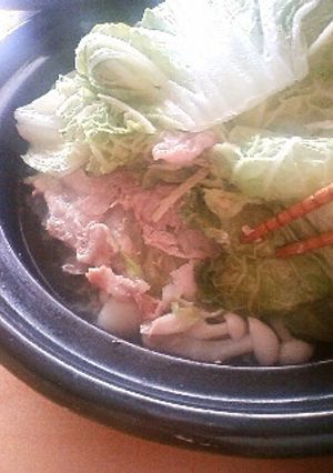 タジン鍋で☆白菜と豚肉の重ね蒸し-レシピのメイン写真