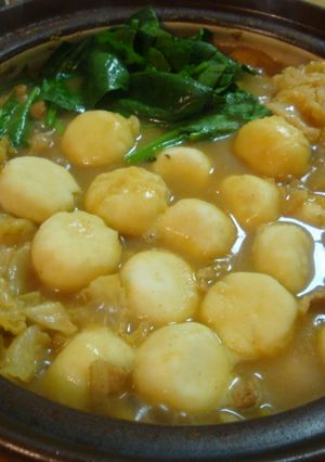 チーズいももちdeカレー鍋-レシピのメイン写真