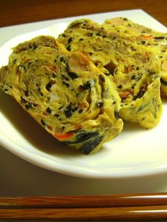 ひじきと大豆の煮物で卵焼き-レシピのメイン写真