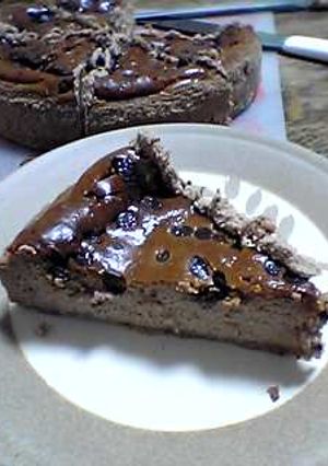 :::混ぜるだけ簡単チョコチーズケーキ-レシピのメイン写真