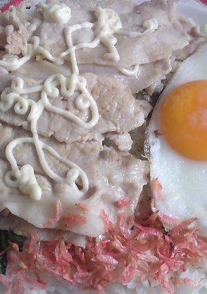 備蓄米でカフェ丼101豚ロース薄切り肉-レシピのメイン写真