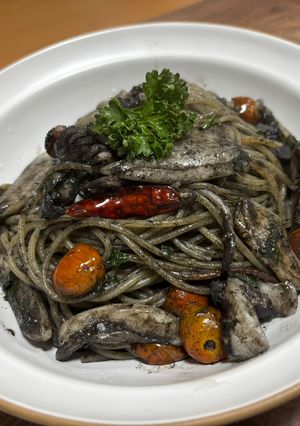 コウイカの墨パスタ-レシピのメイン写真