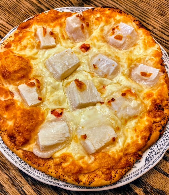 簡単！たらこマヨソースのもちチーズピザ！-レシピのメイン写真